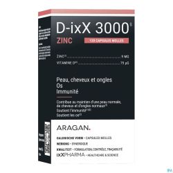 D-ixX 3000 Zinc 120 capsules molles