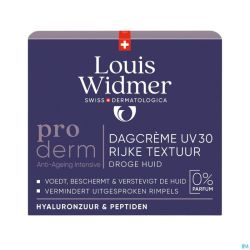Widmer Proderm Dagcrème Uv 30 Rijke Textuur Zonder Parfum 50ml