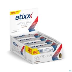 Etixx energy sport bar chocolate 12x40g