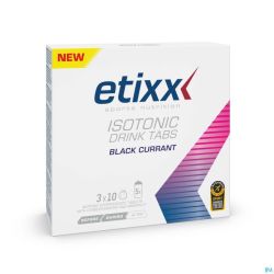 Etixx Isotonic Blackcurrant Bruistabl 3x10