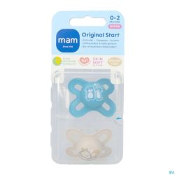 Mam Original Start Fopspeen Silic.pure 0-2m Blue 2