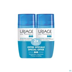 Uriage Deodorant Puissance 3 Roll On 2x50ml