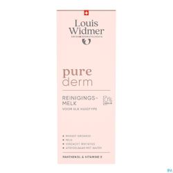 Widmer Purederm Reinigingsmelk Zonder Parfum 200ml