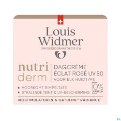 Widmer Nutriderm Dagcrème Éclat Rosé Uv 50 Zonder Parfum 50ml