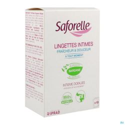 Saforelle lingettes flushable 10