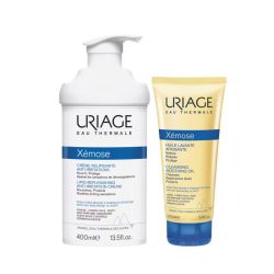 Uriage Xémose Crème 400 ml + Wasolie 200 ml