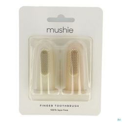 Mushie Tandenborstel Baby Duo Blush 2