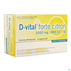 D-Vital Forte Citron 1000/880 Efferv. Sach 30