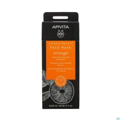 Apivita Express Beauty Face Mask Orange Rad. 2X8Ml