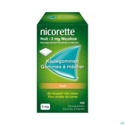Nicorette Fruit Gomme Mach 105X2Mg