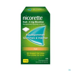 Nicorette Fruit Gomme Mach 105X4Mg
