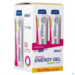 Etixx Isotonic Energy Gel Lime Sach 12X40G