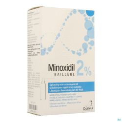 Minoxidil Biorga 2% Sol Cutanee Coffret Fl 3X60Ml