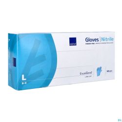 Abena Excellent Handschoen Nitrile l Blauw