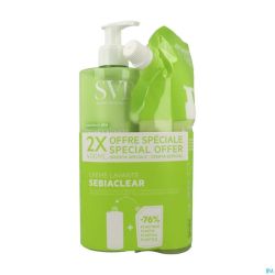 Svr Sebiaclear Reinigingscreme 400ml +refill 400ml