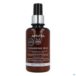 Apivita 3In1 Cleansing Milk Face & Eyes 200Ml
