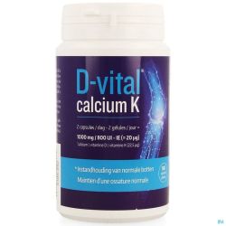 D-vital calcium k caps 180