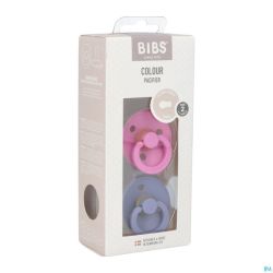 Bibs 2 Fopspeen Duo Bubblegum/peri