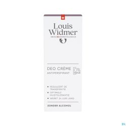 Widmer Deo Crème Antiperspirant Zonder Parfum 40ml