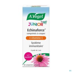 Vogel Echinaforce Junior+Vit C Framboise Tabl 80