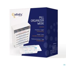 Pill organizer semaine couvercle glissant