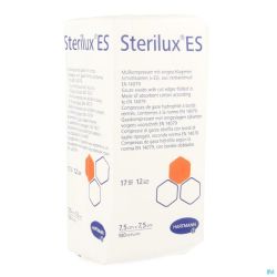 Sterilux Es 7,5x7,5cm12pl.nst 100 P/s