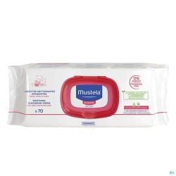 Mustela Pts Lingettes Nett. Apaisantes N/Parfum 70