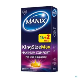 Manix King Size Max Preservatifs 14+2 Promo