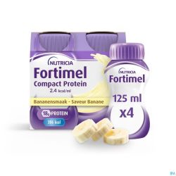 Fortimel Compact Protein 2.4kcal Banaan 4x125ml