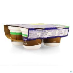 Delical Creme Dessert Hp-hc S/sucre Cafe 4x124g