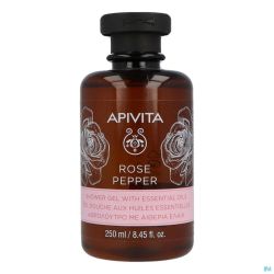 Apivita Rose Pepper Shower Gel Ess. Oils 250Ml