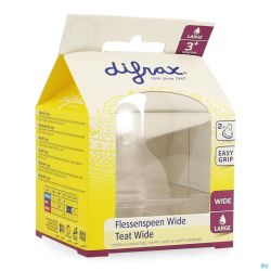 Difrax tetine natural wide large 678