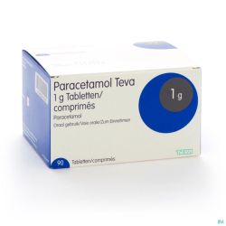 Paracetamol Teva 1 G Comp 90 X 1 G Blister