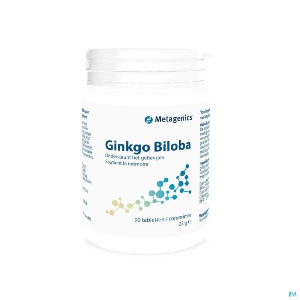 Ginkgo Biloba Tabl 90x60mg 1647 Metagenics