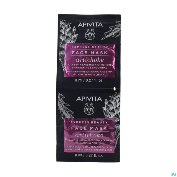 Apivita Expr.beauty Aha Pha Face Mask Artich.2X8Ml