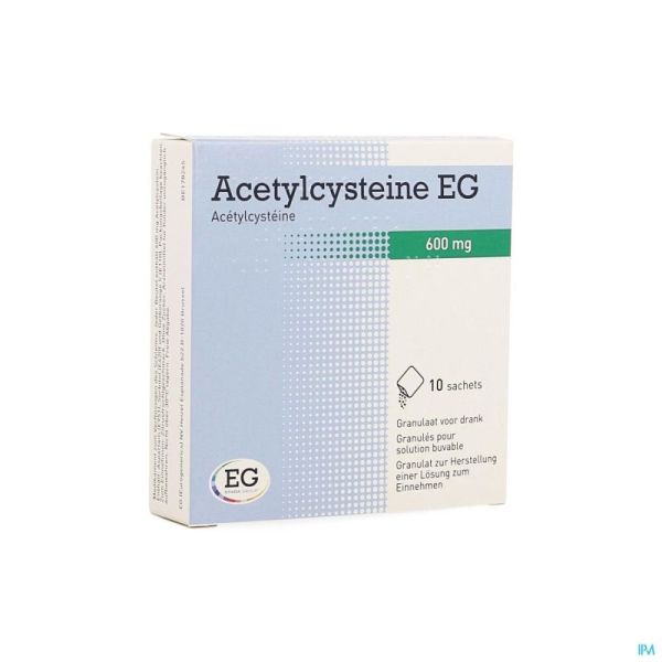 Acetylcysteine Eg Sach 10X600Mg