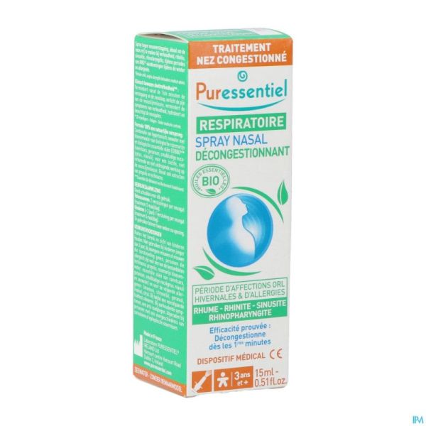 Puressentiel Respiratoire Spray Nasal 15Ml