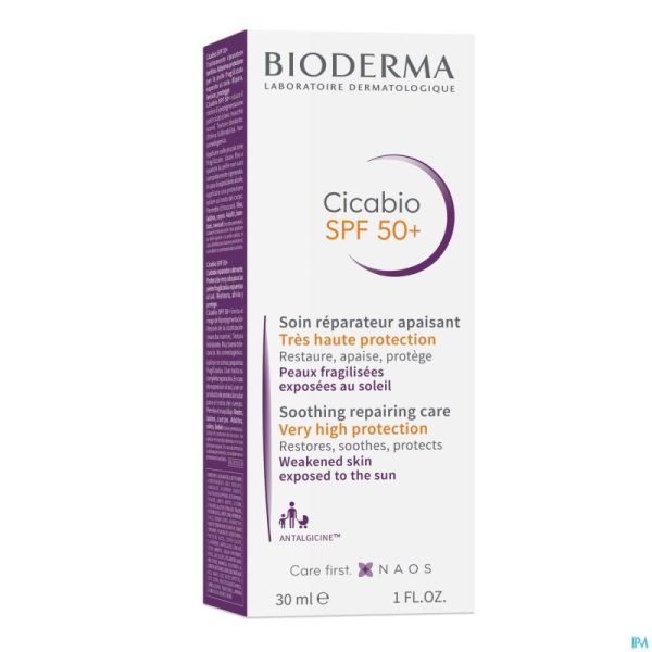 Bioderma Cicabio Spf50+ Cr Verzacht. Herstel. 30ml
