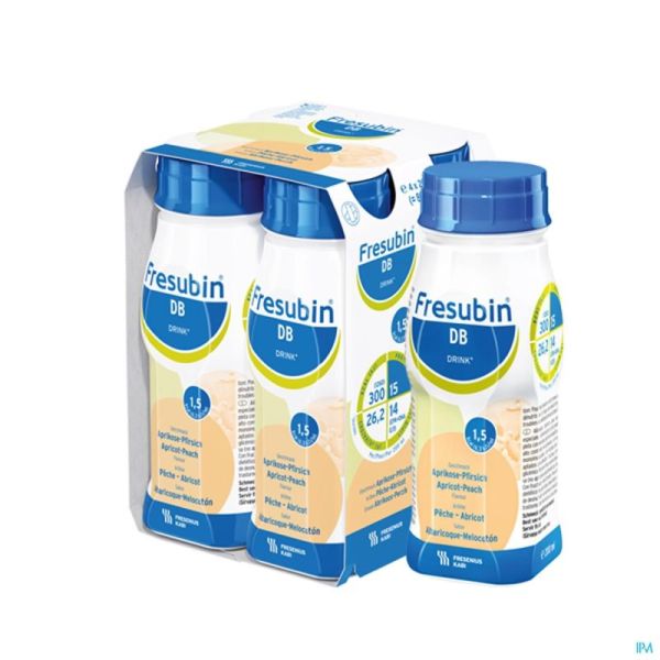 Fresubin db drink peche-abricot easybot.4x200ml