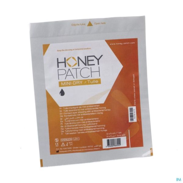 Honeypatch mini-dry miel cic2,5g+tulle ster5x5cm 1