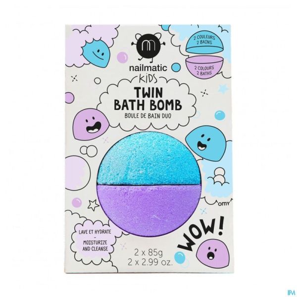 Nailmatic Kids Duo Bruisbal Blauw&violet 160g