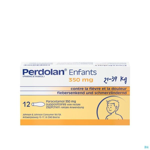 Perdolan Supp Kind Enf 12X350Mg