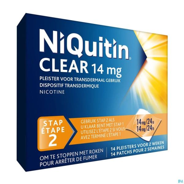 Niquitin Clear Patches 14 X 14 Mg