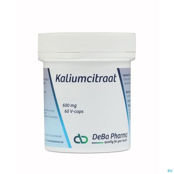 Kaliumcitraat 600mg V-caps 60 Deba