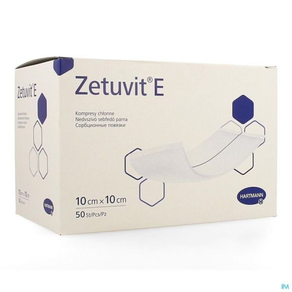 Zetuvit E Hartm N/St 10X10Cm 50 4138603