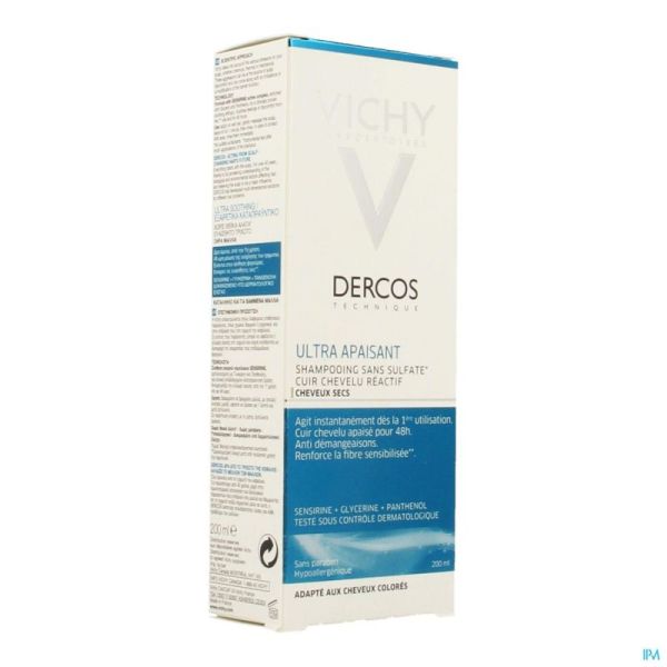 Vichy Dercos Dermo Apaisant Chev. Secs Sh 200Ml