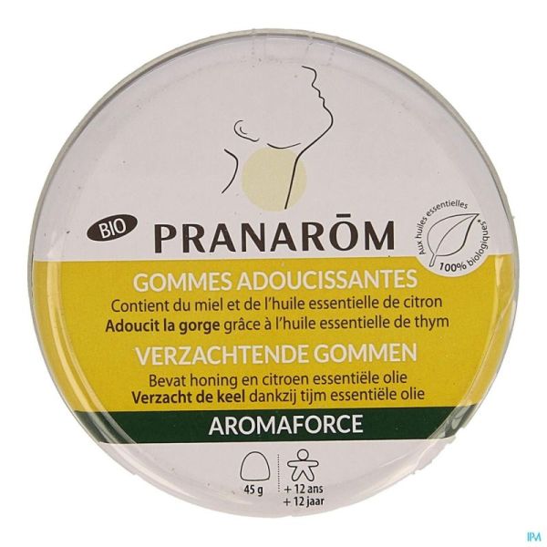 Aromaforce Bio Gommes Adoucissantes Miel 45