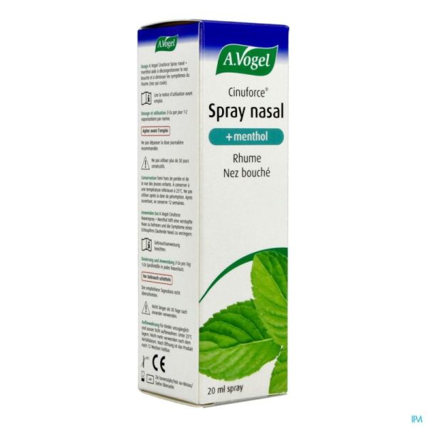 A.Vogel Cinuforce Neusspray Menthol 20ml