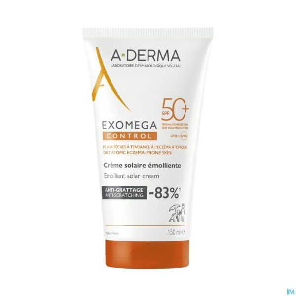 Aderma Exomega Control Creme Solaire Spf50+ 150ml