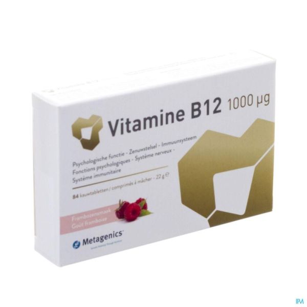 Vitamine b12 1000mcg comp croq 84 metagenics